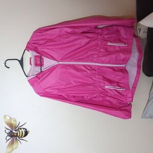 Style and Co pink rain coat, Size large